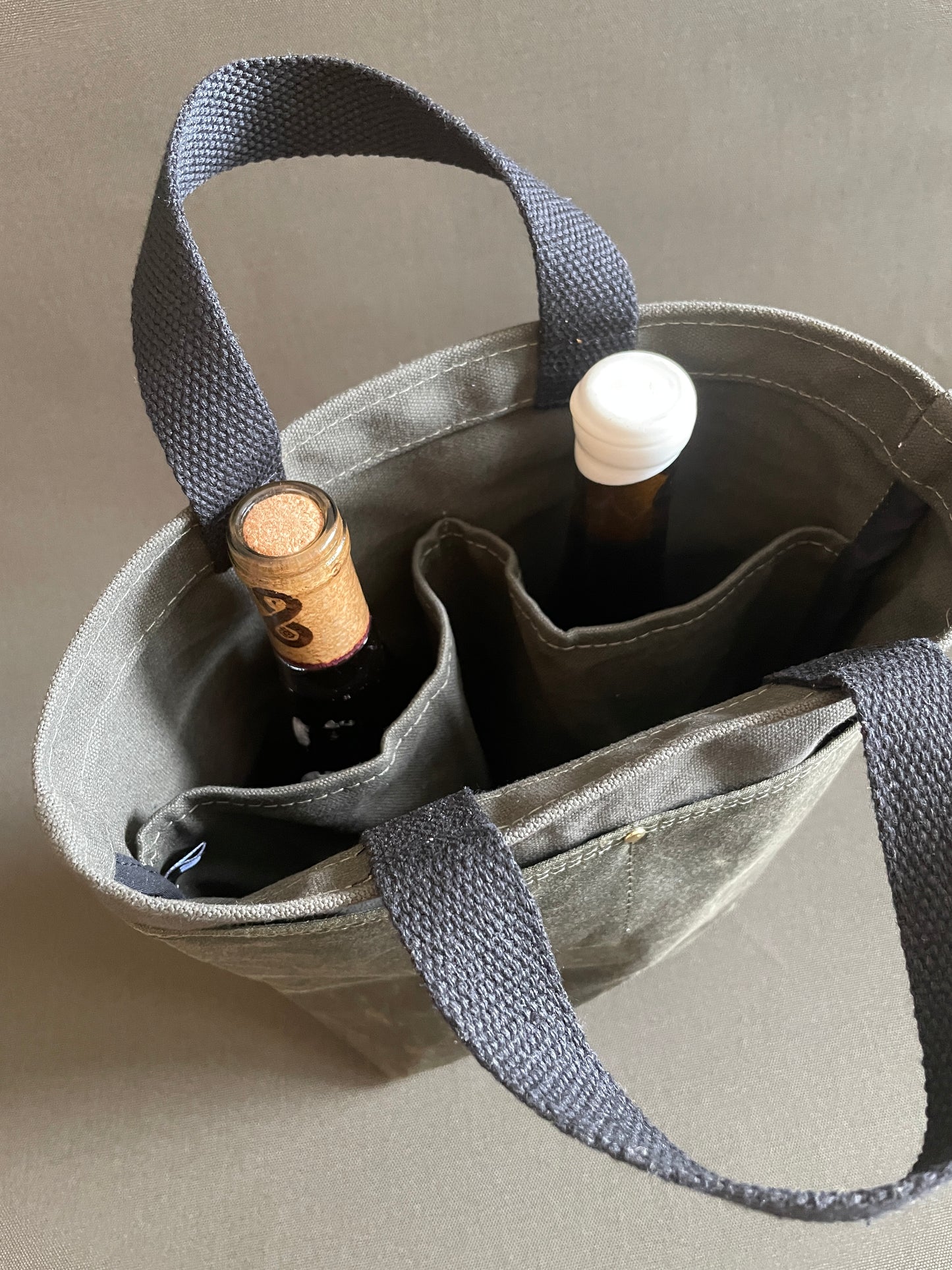 Bottle Tote featuring Halley Stevensons Waxed Canvas