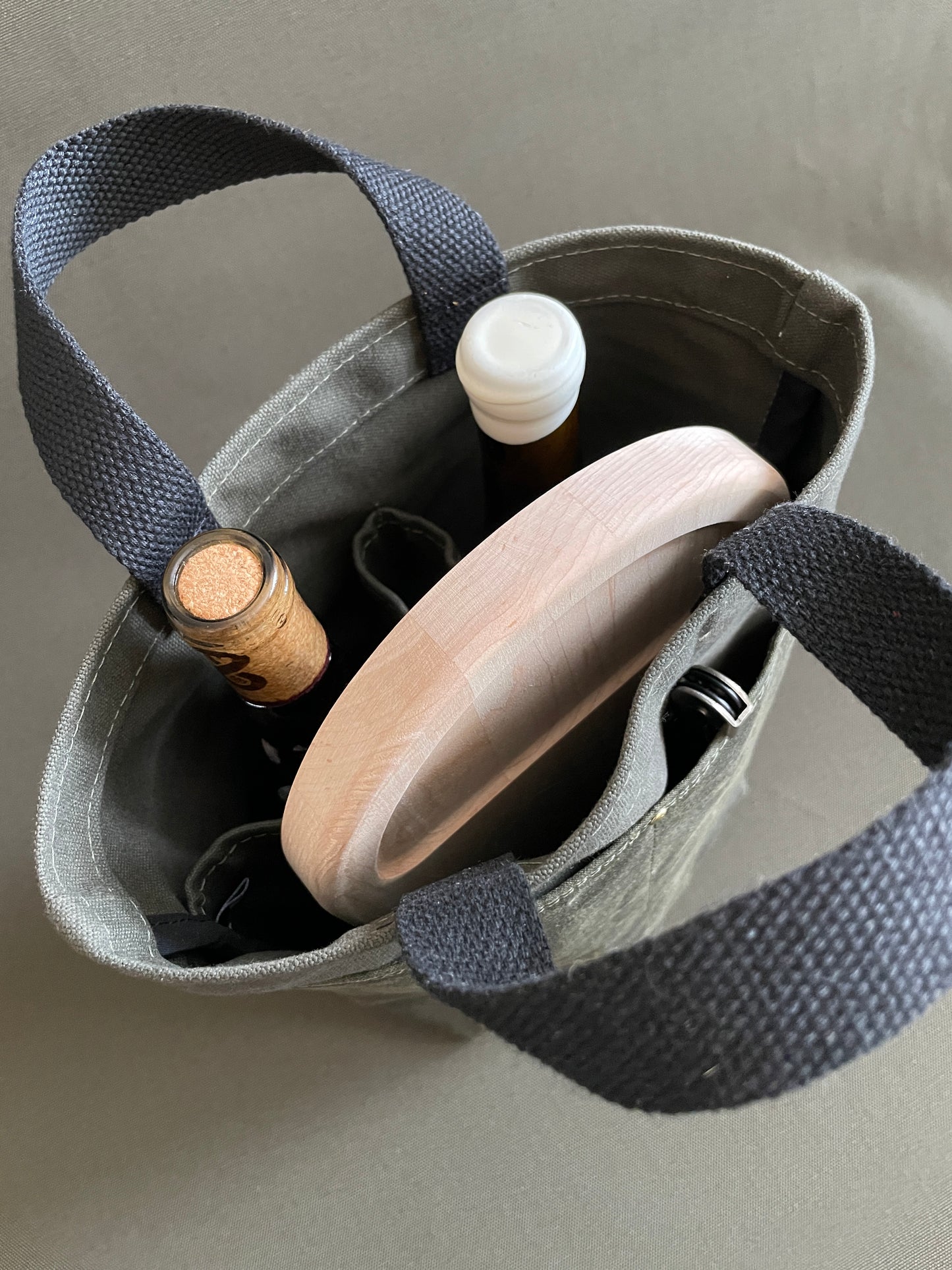 Bottle Tote featuring Halley Stevensons Waxed Canvas