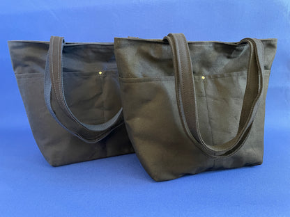 Everyday Tote, Waxed Canvas Edition